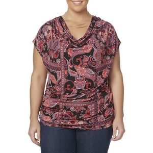 Women's Top Blouse Simply Emma size 1X, 2X NEW